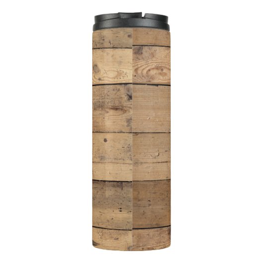 キャビンファミリーネーム素朴ウッドパーソナライズされた タンブラー (裏面)