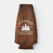 キャビンファミリーネーム素朴ウッドフォレスト ボトルクーラー (正面)
