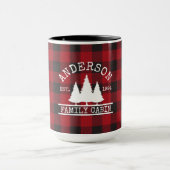キャビンファミリー名レッドバッファロープレイドラージ マグカップ (中央)
