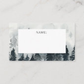 キャビンフォ素朴レストホリデイクリスマスラッフルカード 名刺 (裏面)