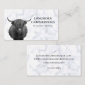 キャビンマウンテンホームバケーションレンタルカウハイランドB 名刺 (正面/裏面)