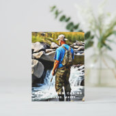 *~*キャビンマンサン魚釣りストリームメインAP49 ポストカード (スタンド正面)