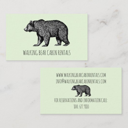 キャビンレンタル名刺 名刺 (正面/裏面)
