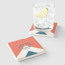 キャビン乗務員のperonalized宛先レトロレッドネイビー