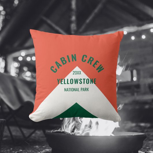 キャビン乗務員順化目的地レトロレッドグリーン クッション