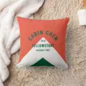 キャビン乗務員順化目的地レトロレッドグリーン クッション (ブランケット)