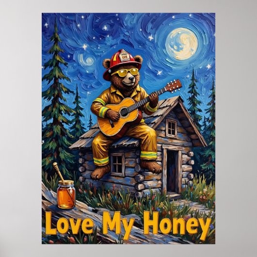 キャビン屋上ラプソディ：クマの夜歌 ポスター (正面)