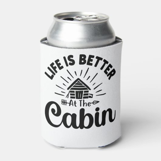 キャビン引用文は人生の方が良おもしろいい 缶クーラー (缶正面)