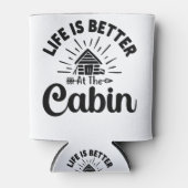 キャビン引用文は人生の方が良おもしろいい 缶クーラー (正面)