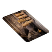 キャビン擦り切れたで2足のカウボーブーツ マグネット (右側)