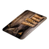 キャビン擦り切れたで2足のカウボーブーツ マグネット (左側)