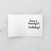 キャビン歴史写真撮影誕生日カード カード (内部)