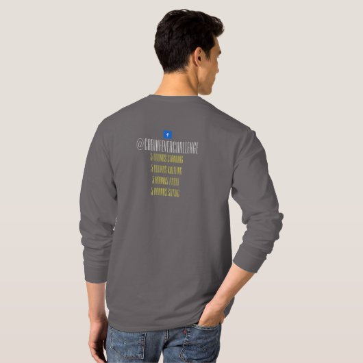 キャビン熱チャレンジ長袖シャツ Tシャツ (裏面フル)