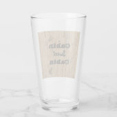 キャビン甘いキャビン木目写真素朴自然 タンブラーグラス (裏面)