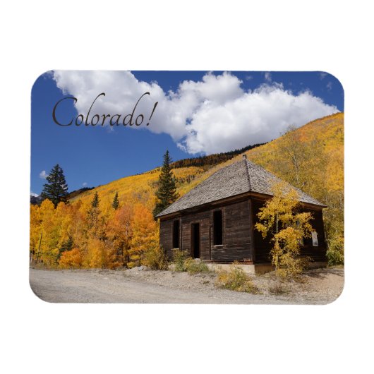 キャビン素朴インブリリアントイエロー《植物》アスペンコロラド マグネット (横)