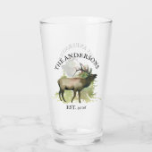 キャビン素朴エルクウッドパーソナライズされたマウンテンキャビン タンブラーグラス (裏面)