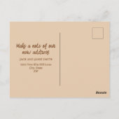 キャビン素朴カントリーホームニューアドレス引っ越しました ポストカード (裏面)