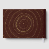 キャビン素朴バケーションホームレンタル金ゴールドツリーリングや輪 ゲストブック (裏面)