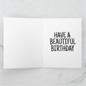 キャビン誕生日カードウッズ秋グリーティングカード カード (内部)