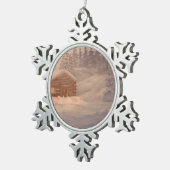 キャビン・イン・ザ・スノーペーター・スノーフレークオーナメント スノーフレークピューターオーナメント (右)