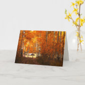 キャビン・イン・ザ・《植物》アスペン・コロブ・ユタ空白の・グリーティング・カード カード (黄色い花)