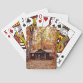 キャビン・イン・ザ・秋・カラー・ウッズ トランプ (裏面)