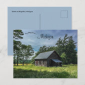 キャビン・イン・ホークトン・ミシガン ポストカード (正面/裏面)