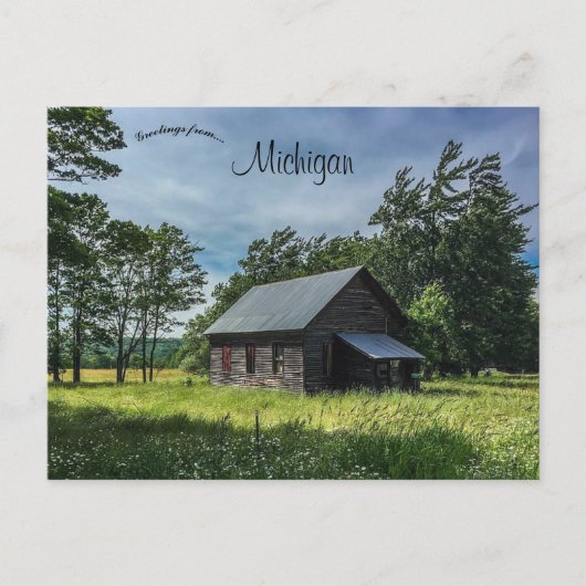 キャビン・イン・ホークトン・ミシガン ポストカード (正面)