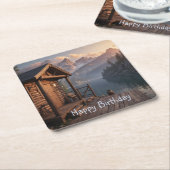 キャビン・オン・ザ・レイク スクエアペーパーコースター (アングル)