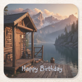 キャビン・オン・ザ・レイク スクエアペーパーコースター