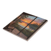 キャビン・オン・ザ・レイク・セラミックタイル タイル (側面)