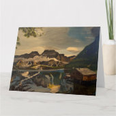 キャビン・オン・マウンテン・レイク、by Gary Poling カード (正面)