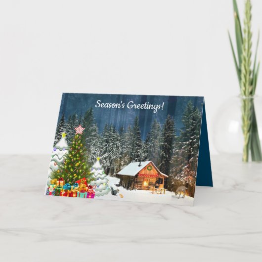 キャビン・クリスマス カード (正面)