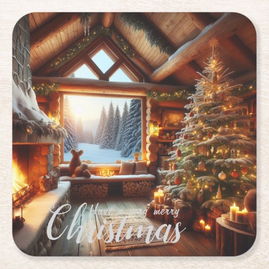 キャビン・コースター | シーン11 スクエアペーパーコースター (正面)