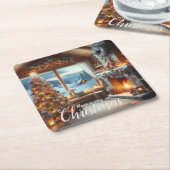 キャビン・コースター | シーン12 スクエアペーパーコースター (アングル)