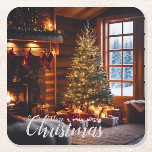 キャビン・コースター | シーン3 スクエアペーパーコースター (正面)