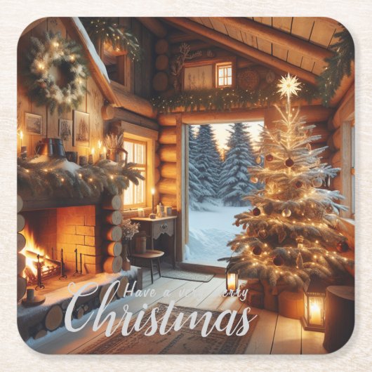 キャビン・コースター | シーン6 スクエアペーパーコースター (正面)