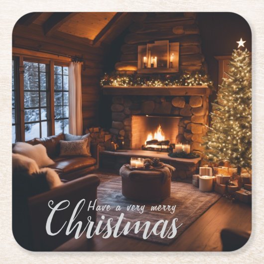 キャビン・コースター | シーン7 スクエアペーパーコースター (正面)