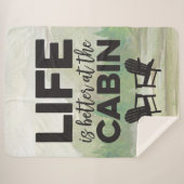 キャビン・シェルパ・ブランケットでのライフは向上 シェルパブランケット (正面(横))