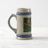 キャビン・バイ・ザ・ストリーム・オイル・ペインティング ビールジョッキ (左)