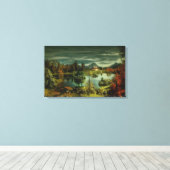 キャビン・バイ・ザ・レイク キャンバスプリント (インサイチュ (ウッドフロア))