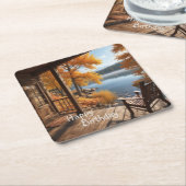 キャビン・バイ・ザ・レイク スクエアペーパーコースター (アングル)
