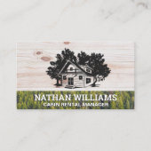 キャビン |フォレスト |自然 |木材 名刺 (正面)