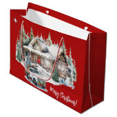 キャビン・ホリデーからメリークリスマス ラージペーパーバッグ (正面アングル)