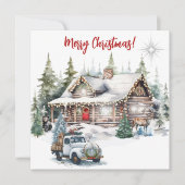 キャビン・ホリデー・カードからのメリークリスマス シーズンカード (正面)