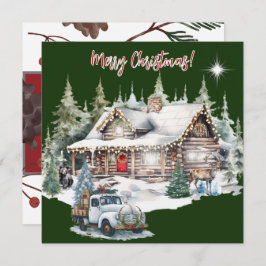 キャビン・ホリデー・カードからのメリークリスマス シーズンカード