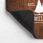 キャビン 家族 名 郷土風 木製 プリント マウスパッド (コーナー)