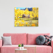 キャビン《植物》アスペン キャンバスプリント (インサイチュ (リビング))