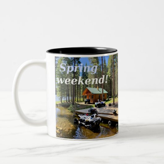 キャビンATVバケーション ツートーンマグカップ (左)