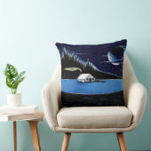 "キャビンby the Lake"装飾用クッションデザイン。 クッション (椅子)